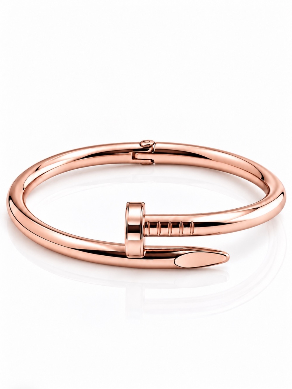 Rose Gold Nail  Bangle Bracelet